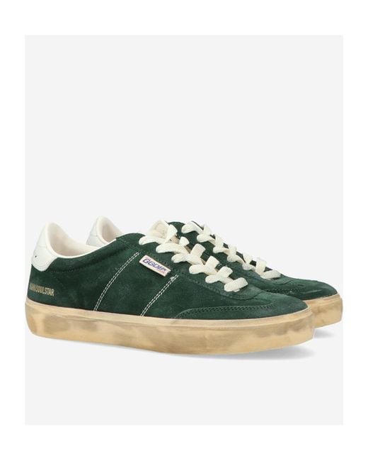 Golden Goose Deluxe Brand Green Soul Star Low-Top Sneakers