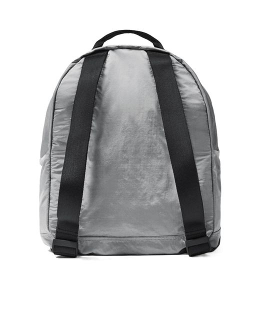 Stone Island Gray Backpack With Front Pocket And Ripstop Lining for men