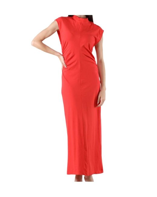 MSGM Red Sleeveless Dress