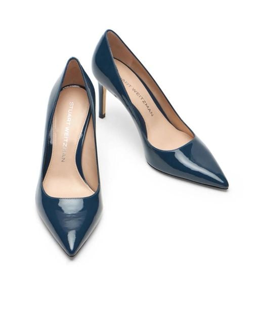 Stuart Weitzman Blue Stuart Power Pump 85