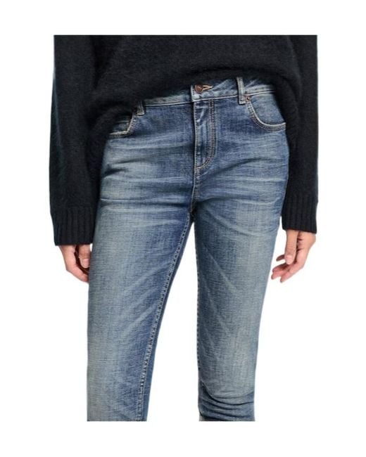 Dorothee Schumacher Blue Mid-Rise Skinny Jeans