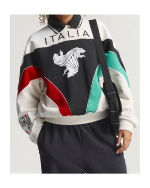 Adidas Originals White Italia Coppa Del Mundo Graphic Crew-Neck Sweatshirt