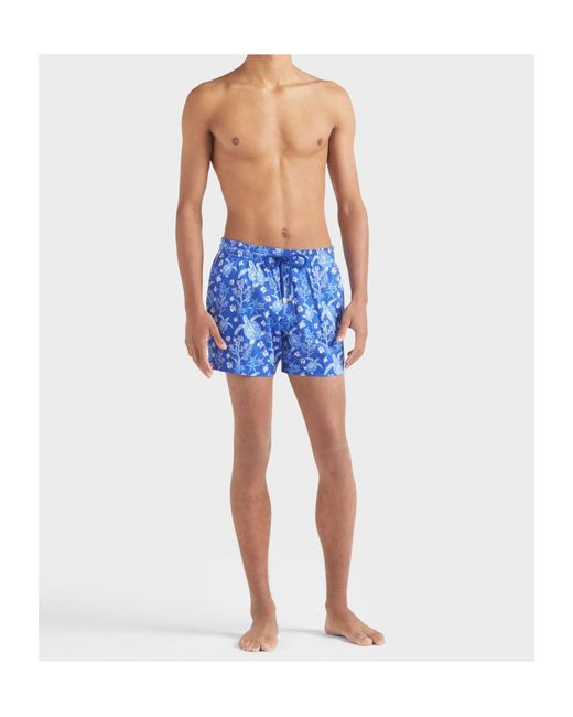 Vilebrequin Blue X-Ray Turtles Swim Shorts for men