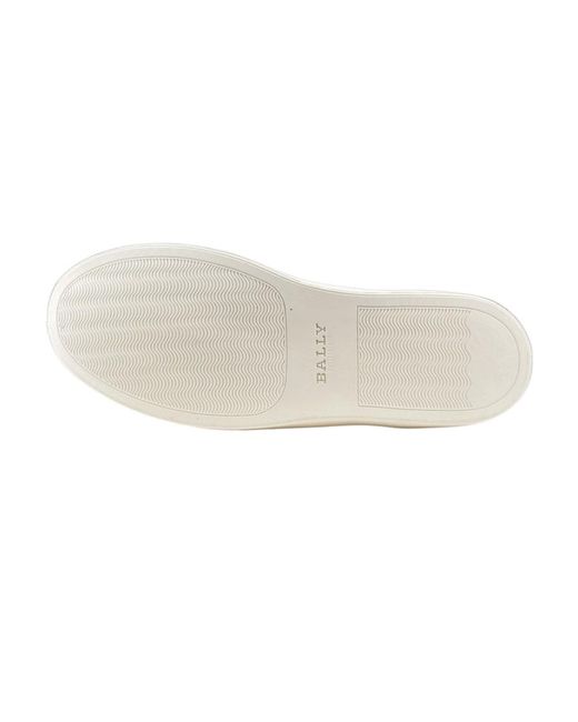 Bally Orange Logo Casual Sneakers for men