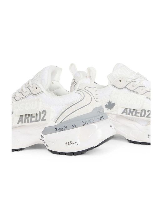 DSquared² White Faster Sneakers for men