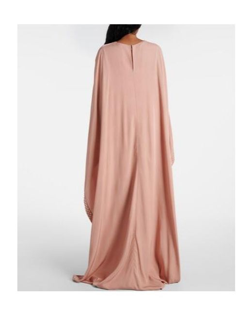 Stella McCartney Pink Caped Maxi Dress