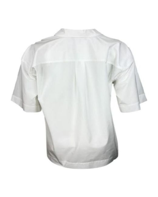 Fabiana Filippi Blue Short-Sleeved Shirt