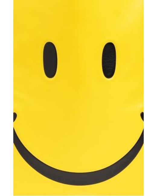 Moschino Yellow Double Handle Tote Bag