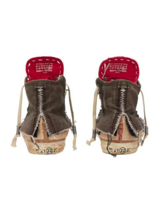 Maison Margiela Brown Loved To Death Sneakers