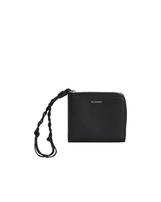 Jil Sander Black Tangle Card Holder for men