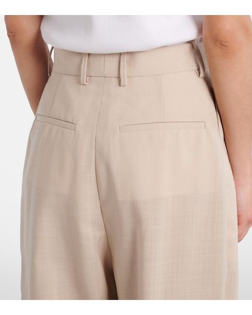 Wardrobe NYC Natural Mid-Rise Straight-Leg Casual Pants