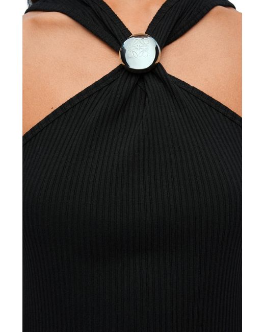 Loewe Black Anagram Pebble Dress