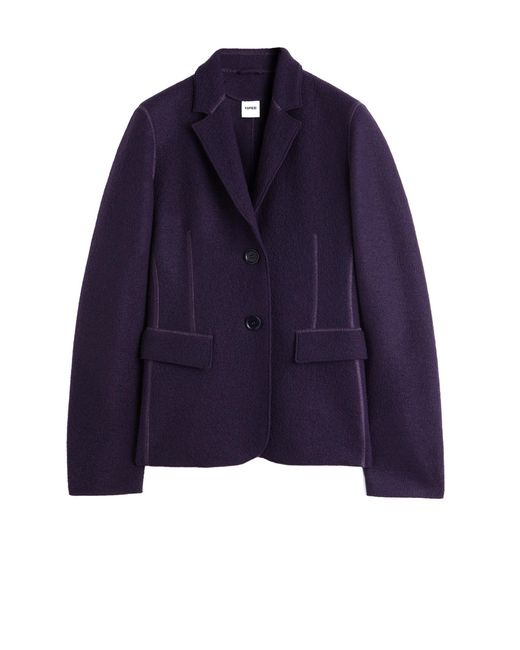 Aspesi Blue Virgin Wool Blazer