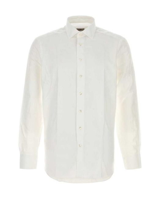 Etro White Roma Long-Sleeve Shirt for men