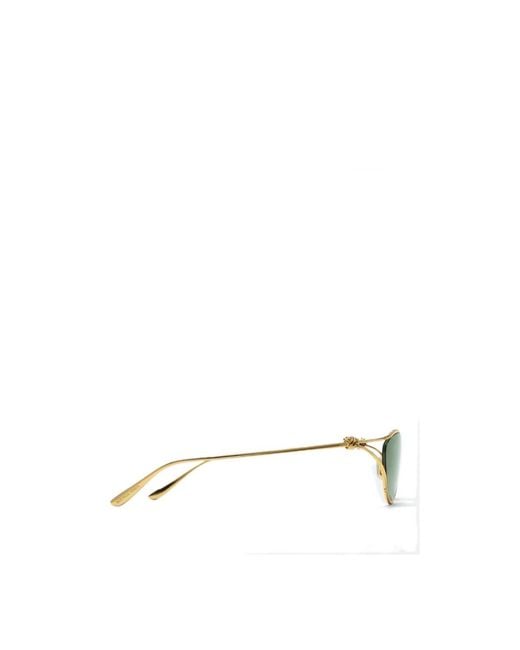 Bottega Veneta Green Eyewear Cat Eye Frame Sunglasses