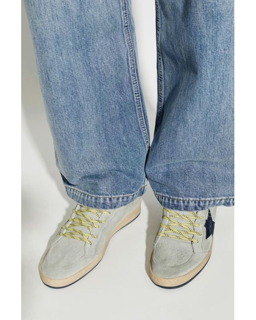 Golden Goose Deluxe Brand Gray Ball Star Low-Top Sneakers for men