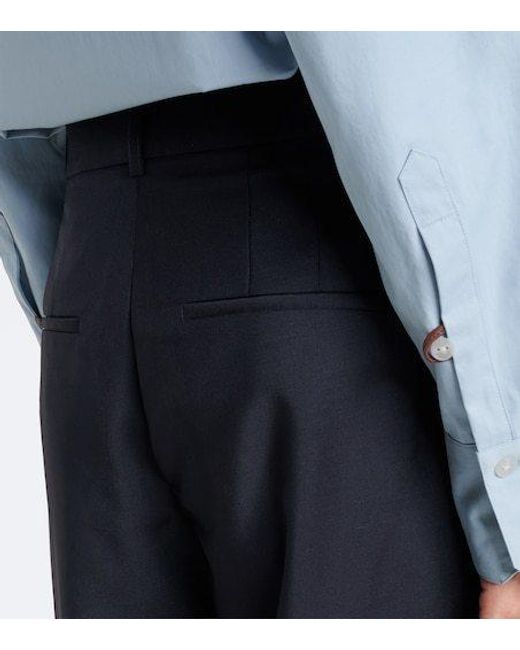 Rohe Blue Daria Wool And Cashmere Pants