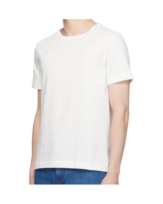 Merz B. Schwanen White Short-Sleeve Crew-Neck T-Shirt for men