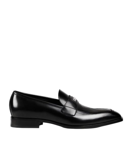 Gucci Black Loafer With Topstitch for men