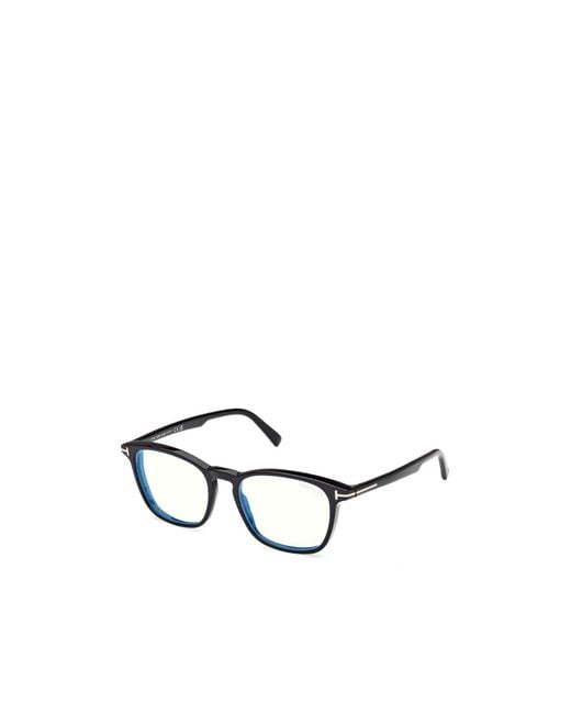 Tom Ford White Eyewear Square Frame Glasses for men