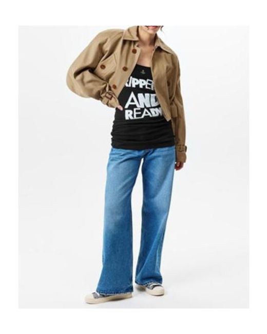 Vivienne Westwood Natural Graziano Cropped Trench Jacket