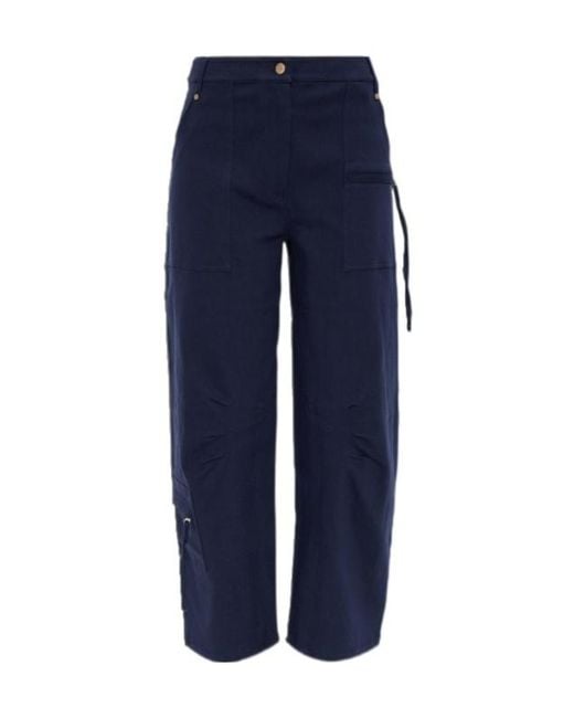 Cult Gaia Blue Belt Loop Casual Pants
