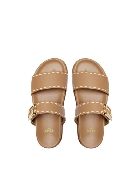 Fendi Multicolor Feel Double-Band Slides