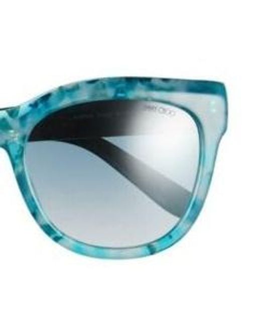 Jimmy Choo Blue Logo Sunglasses