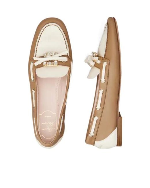 Roger Vivier Brown Très Vivier Boat Loafers