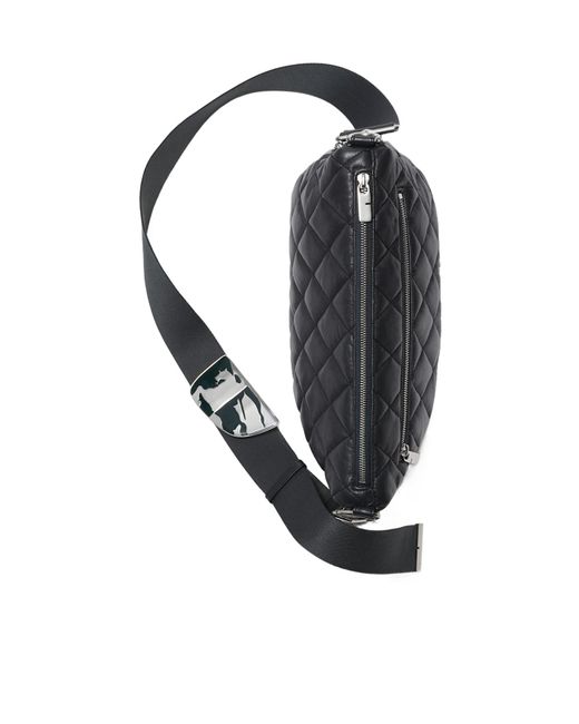 Burberry Black Shield Diamond-Quilted Shoulder Bag