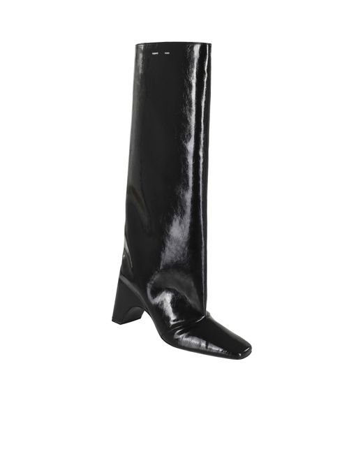 Coperni Black Square Toe Bridge Boots