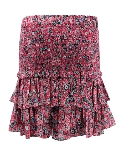 Isabel Marant Isabel Marant Étoile Naomi Abstract-Printed Tiered Mini Skirt