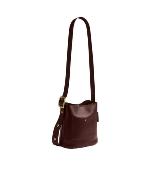 COACH Brown Bleecker Strap Calf Leather Tote Bag