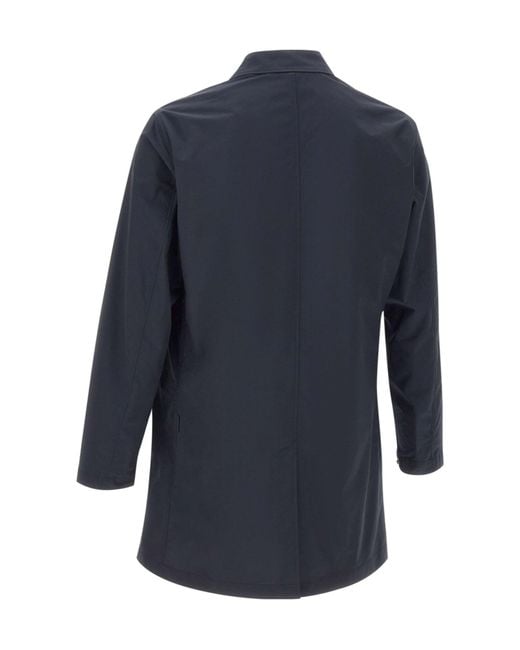Woolrich Blue Urban Lamar Mid-Length Coat for men