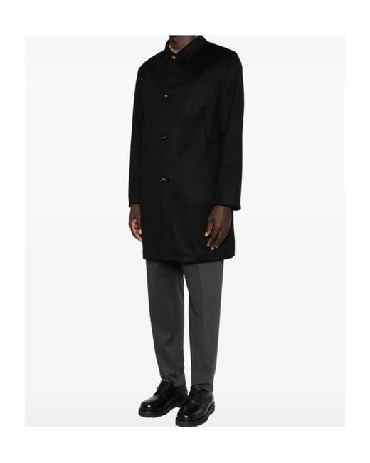 KIRED Black Long-Sleeved Coat for men