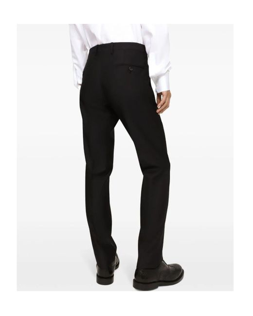 Dolce & Gabbana Black Martini-Fit Tailored Suit for men
