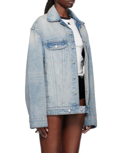 Courreges Blue Cocoon Denim Jacket