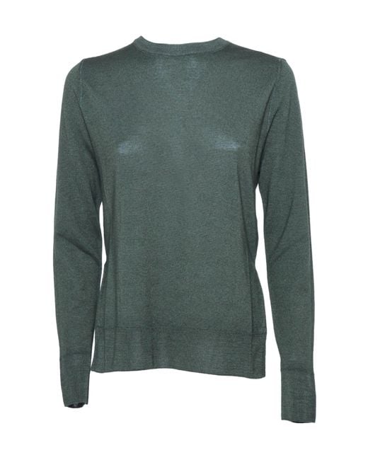Aspesi Green Long-Sleeved Sweater