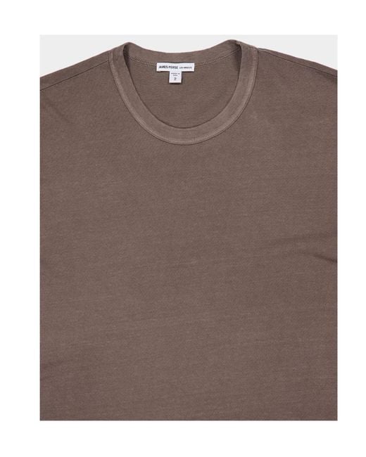 James Perse Gray Crew-Neck Short-Sleeve T-Shirt for men
