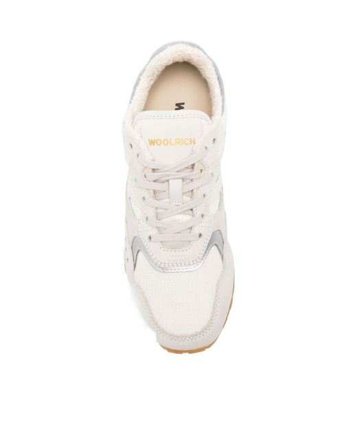 Woolrich White Lace-Up Sneakers