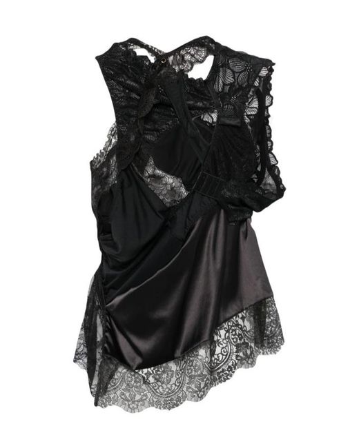 Junya Watanabe Black V-Neck Cover-Up