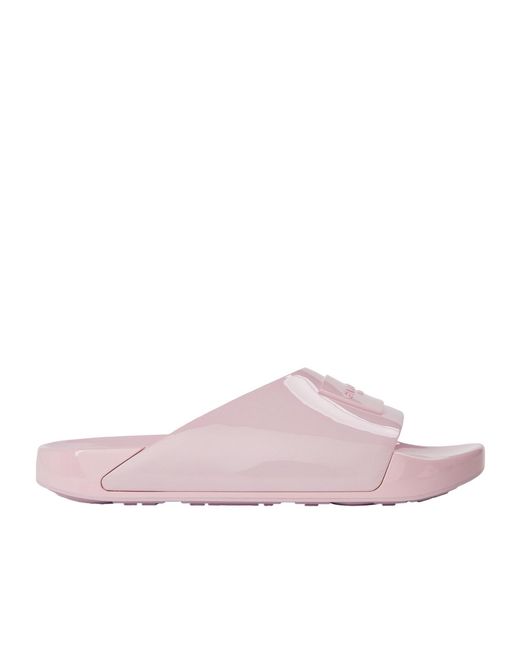 Givenchy Pink Giv Label Pool Sliders