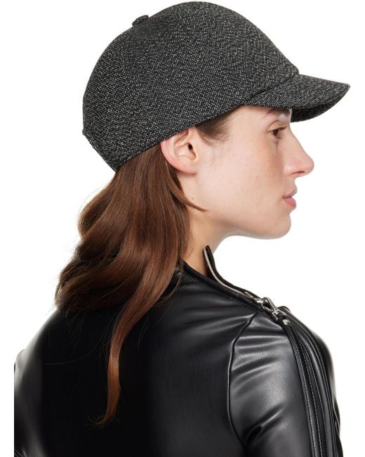 Courreges Black Caviar Cap