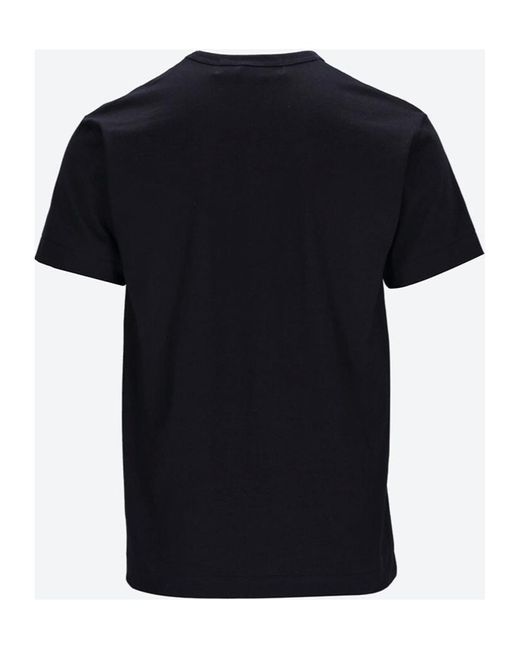 COMME DES GARÇONS PLAY Black T-Shirt With Hearts for men