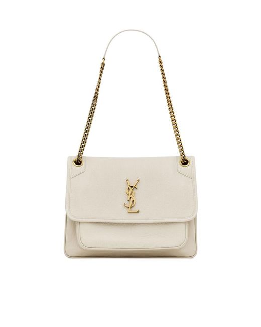 Saint Laurent White Niki Medium Shoulder Bag