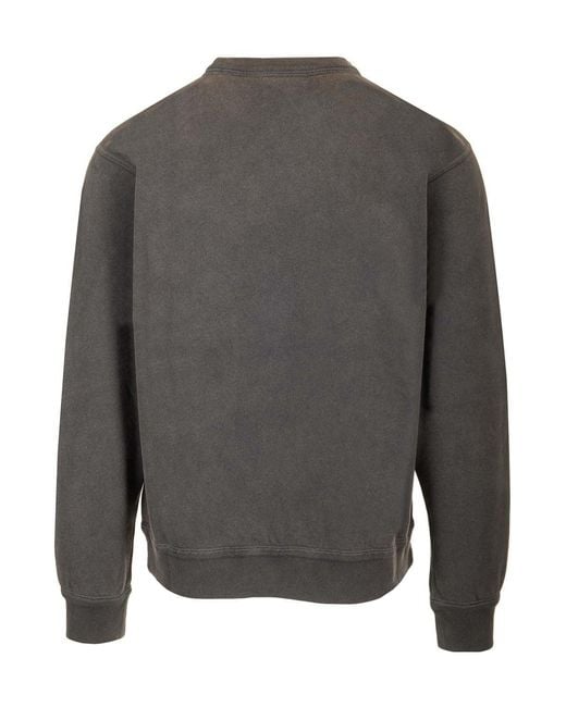 Isabel Marant Gray Mikoy Logo Printed Sweatshirt for men