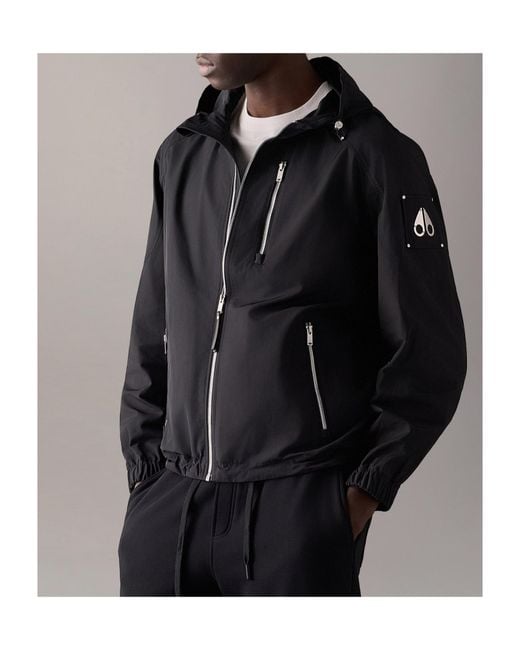 Moose Knuckles Black Charlesbourg Hooded Jacket for men