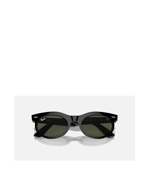 Ray-Ban Green Wayfarer Oval Sunglasses for men