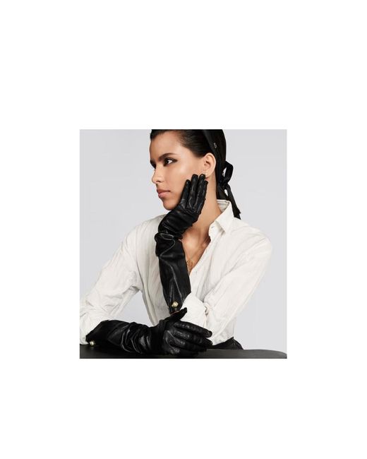 Dior Tribales Long Gloves in Black | Lyst