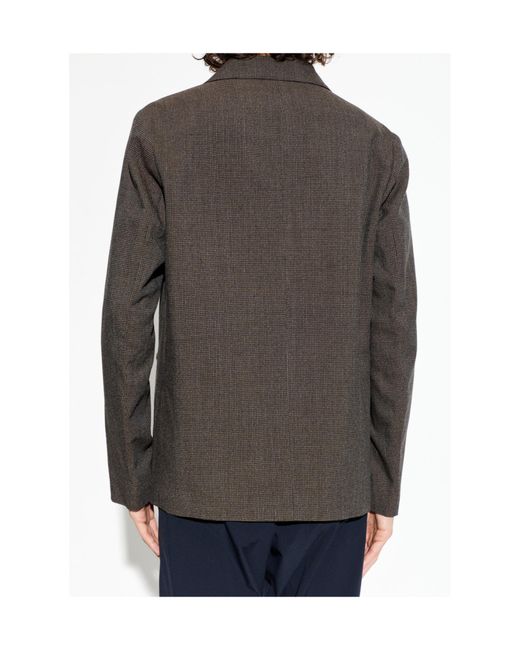 Paul Smith Gray Micro Pattern Straight-Cut Jacket for men